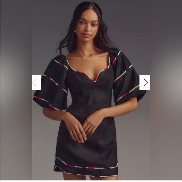 FARM Rio Dresses & Skirts - NWT FARM Rio Black Colored Stripes Mini Dress